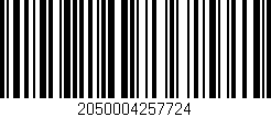 Código de barras (EAN, GTIN, SKU, ISBN): '2050004257724'