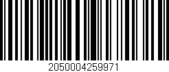 Código de barras (EAN, GTIN, SKU, ISBN): '2050004259971'
