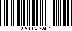 Código de barras (EAN, GTIN, SKU, ISBN): '2050004262421'