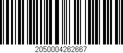Código de barras (EAN, GTIN, SKU, ISBN): '2050004262667'