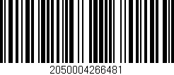 Código de barras (EAN, GTIN, SKU, ISBN): '2050004266481'