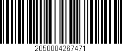 Código de barras (EAN, GTIN, SKU, ISBN): '2050004267471'