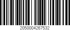 Código de barras (EAN, GTIN, SKU, ISBN): '2050004267532'