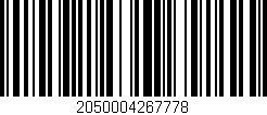 Código de barras (EAN, GTIN, SKU, ISBN): '2050004267778'