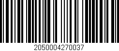 Código de barras (EAN, GTIN, SKU, ISBN): '2050004270037'