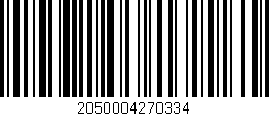 Código de barras (EAN, GTIN, SKU, ISBN): '2050004270334'