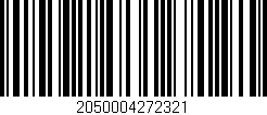 Código de barras (EAN, GTIN, SKU, ISBN): '2050004272321'
