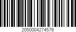 Código de barras (EAN, GTIN, SKU, ISBN): '2050004274578'