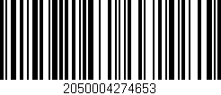 Código de barras (EAN, GTIN, SKU, ISBN): '2050004274653'