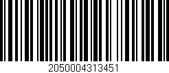 Código de barras (EAN, GTIN, SKU, ISBN): '2050004313451'