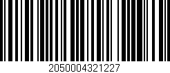 Código de barras (EAN, GTIN, SKU, ISBN): '2050004321227'