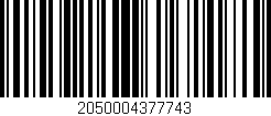 Código de barras (EAN, GTIN, SKU, ISBN): '2050004377743'