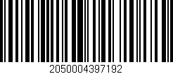 Código de barras (EAN, GTIN, SKU, ISBN): '2050004397192'