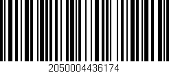 Código de barras (EAN, GTIN, SKU, ISBN): '2050004436174'