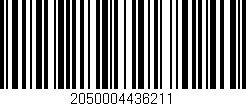 Código de barras (EAN, GTIN, SKU, ISBN): '2050004436211'