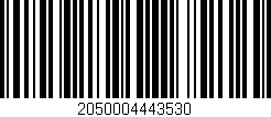 Código de barras (EAN, GTIN, SKU, ISBN): '2050004443530'