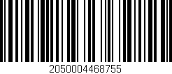 Código de barras (EAN, GTIN, SKU, ISBN): '2050004468755'