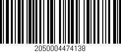 Código de barras (EAN, GTIN, SKU, ISBN): '2050004474138'