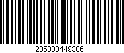 Código de barras (EAN, GTIN, SKU, ISBN): '2050004493061'