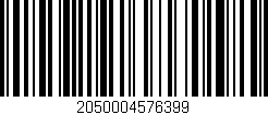 Código de barras (EAN, GTIN, SKU, ISBN): '2050004576399'