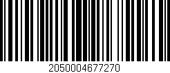 Código de barras (EAN, GTIN, SKU, ISBN): '2050004677270'
