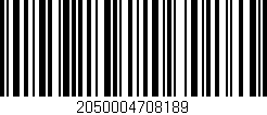 Código de barras (EAN, GTIN, SKU, ISBN): '2050004708189'