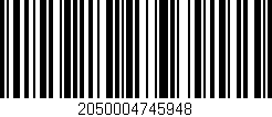 Código de barras (EAN, GTIN, SKU, ISBN): '2050004745948'