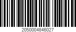Código de barras (EAN, GTIN, SKU, ISBN): '2050004846027'
