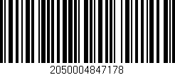 Código de barras (EAN, GTIN, SKU, ISBN): '2050004847178'