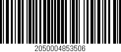 Código de barras (EAN, GTIN, SKU, ISBN): '2050004853506'