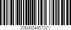 Código de barras (EAN, GTIN, SKU, ISBN): '2050004857221'