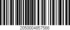 Código de barras (EAN, GTIN, SKU, ISBN): '2050004857566'