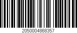 Código de barras (EAN, GTIN, SKU, ISBN): '2050004868357'