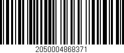 Código de barras (EAN, GTIN, SKU, ISBN): '2050004868371'