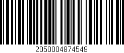 Código de barras (EAN, GTIN, SKU, ISBN): '2050004874549'