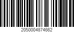 Código de barras (EAN, GTIN, SKU, ISBN): '2050004874662'