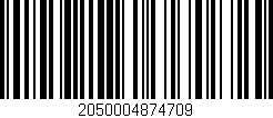 Código de barras (EAN, GTIN, SKU, ISBN): '2050004874709'