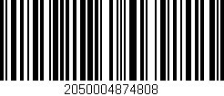Código de barras (EAN, GTIN, SKU, ISBN): '2050004874808'