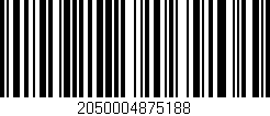 Código de barras (EAN, GTIN, SKU, ISBN): '2050004875188'