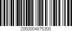 Código de barras (EAN, GTIN, SKU, ISBN): '2050004875300'