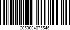 Código de barras (EAN, GTIN, SKU, ISBN): '2050004875546'