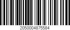 Código de barras (EAN, GTIN, SKU, ISBN): '2050004875584'