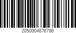 Código de barras (EAN, GTIN, SKU, ISBN): '2050004876796'