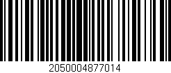 Código de barras (EAN, GTIN, SKU, ISBN): '2050004877014'