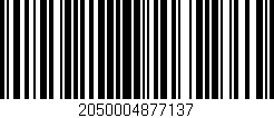 Código de barras (EAN, GTIN, SKU, ISBN): '2050004877137'