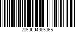 Código de barras (EAN, GTIN, SKU, ISBN): '2050004885965'