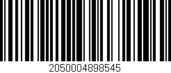 Código de barras (EAN, GTIN, SKU, ISBN): '2050004898545'