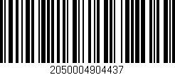 Código de barras (EAN, GTIN, SKU, ISBN): '2050004904437'