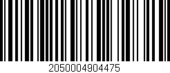 Código de barras (EAN, GTIN, SKU, ISBN): '2050004904475'