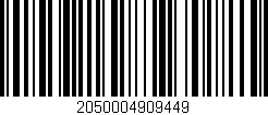 Código de barras (EAN, GTIN, SKU, ISBN): '2050004909449'